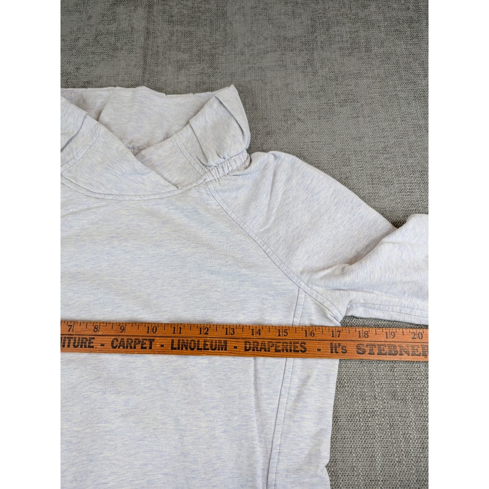 Lululemon Sweatshirt Women Sz 4 Gray Funnel Neck Elastic Pullover Running Casual - Picture 4 of 6